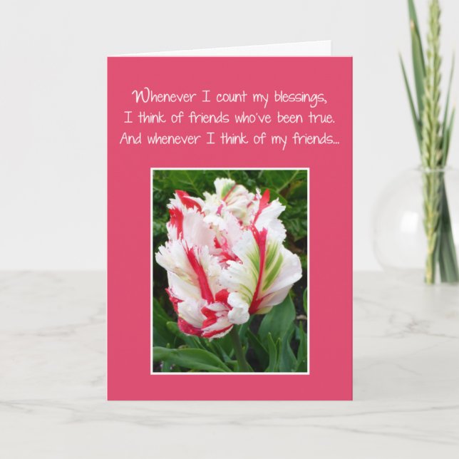 Whenever I count my blessings... Thank You Card (Front)