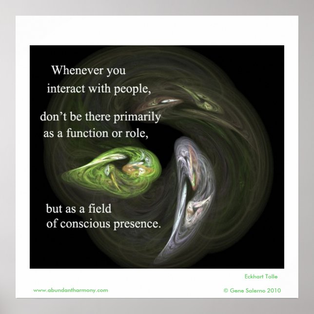 Whenever you interact with people poster (Front)