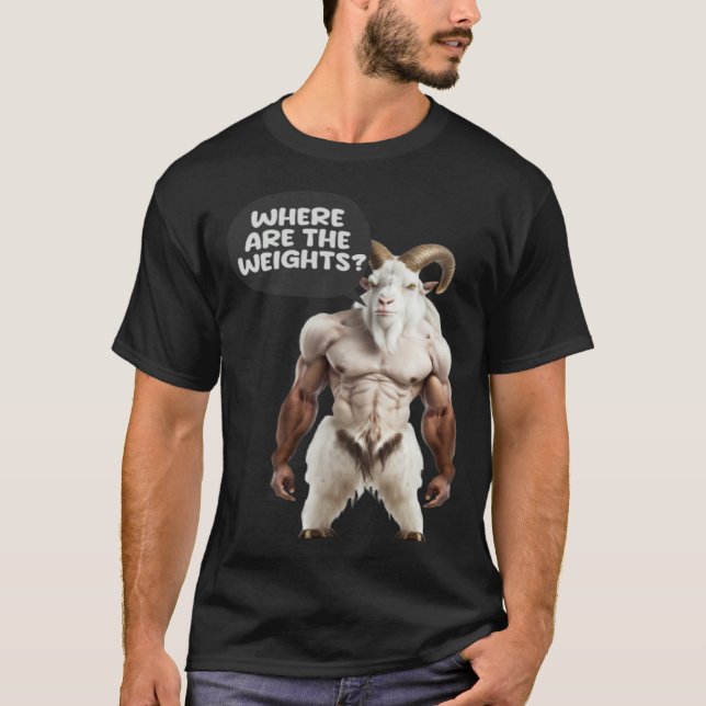 Where Are The Weights Weightlifting Bodybuilding G T-Shirt (Front)