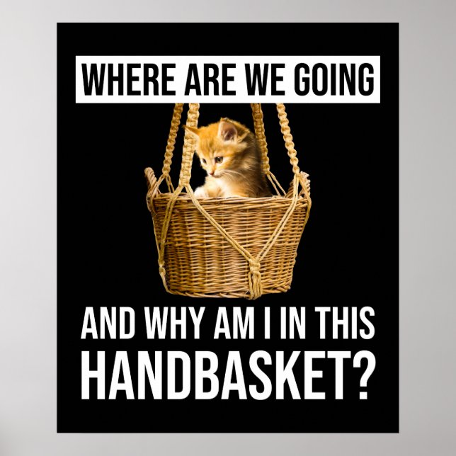 Where Are We Going & Why Am I In This Handbasket? Poster (Front)