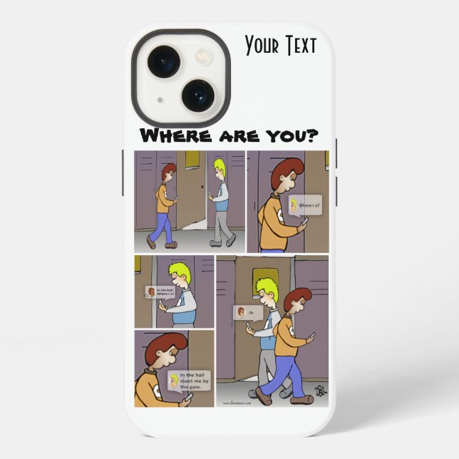 Where Are You iPhone Case (Back)