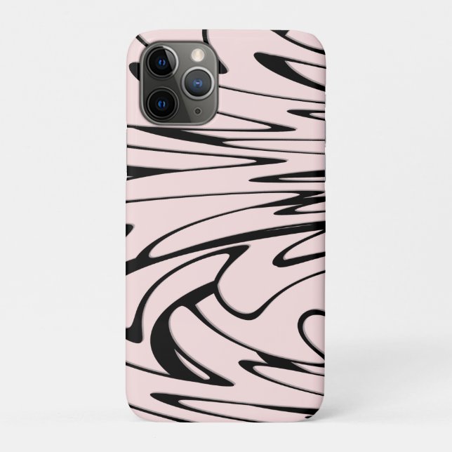Where Art Meets Thought Black and Pink  Case-Mate iPhone Case (Back)