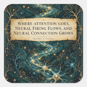 Where Attention Goes — Siegel Brain Sticker