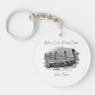 Where Calm Meets Catch Key Ring