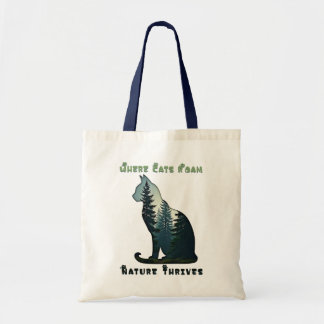 Where Cats Roam, Nature Thrives Cat Forest Art Tote Bag