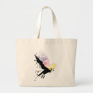 “Where darkness ends, hope begins.” Large Tote Bag