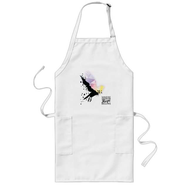 “Where darkness ends, hope begins.” Long Apron (Front)