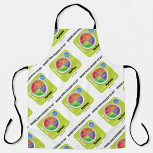 Where Does Dessert Fit In? MyPlate Humour Apron