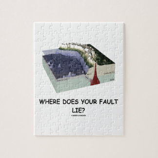 Where Does Your Fault Lie? Geology Humour Jigsaw Puzzle