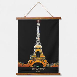 Where Dreams Touch the Sky: Eiffel Tower Hanging Tapestry