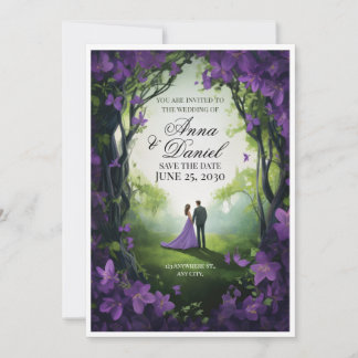 Where Elegance Meets Eternal Love Wedding Invitation