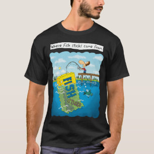 Where fish sticks come from. T-Shirt