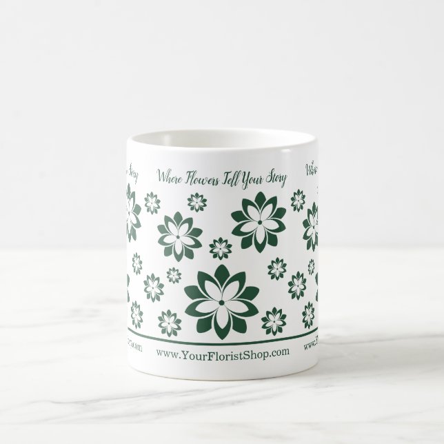 Where Flowers Tell Your Story Florist Promotional Coffee Mug (Center)