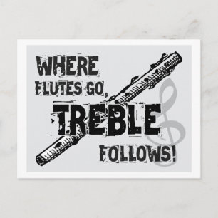 Where Flutes Go - Treble Follows Postcard