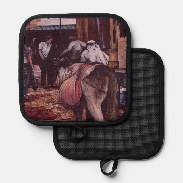 Where Generations Meet, Old Jerusalem Pot Holder (Front/Back)