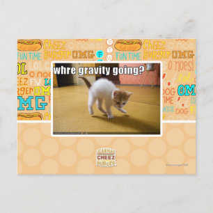 Where gravity going? postcard