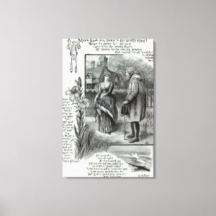 Where have you been to my pretty maid? canvas print