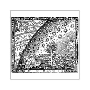 Where heaven and Earth meet ● Vintage art Rubber Stamp
