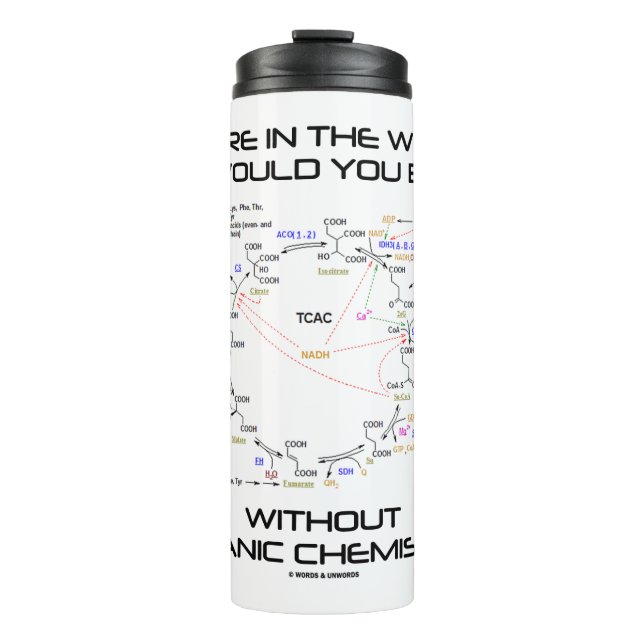 Where In The World Would You Be Organic Chemistry? Thermal Tumbler (Front)