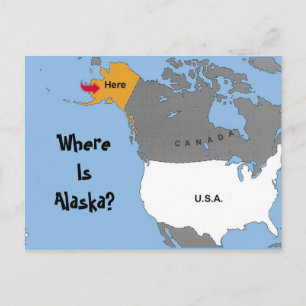 Where Is Alaska? Postcard