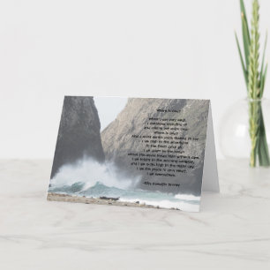 Where is God? Poem Inspirational Blank Card