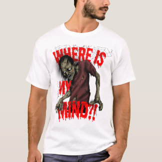 Where Is My Mind?! Zombie Halloween Design T-Shirt