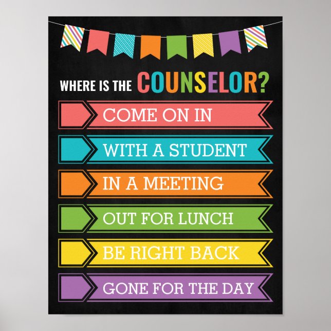 Where is the Counsellor Office Door Sign (Front)