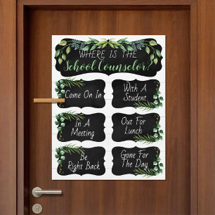 Where is the Counsellor Office Door Sign
