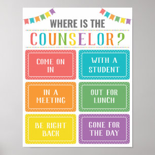 Where is the Counsellor Office Door Sign