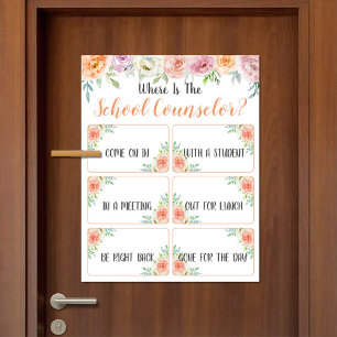Where is the Counselor Office Door Sign