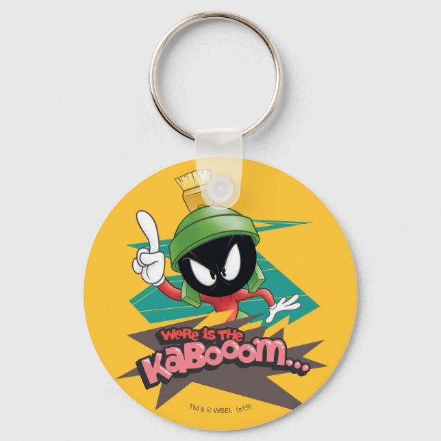 "Where is the Kabooom" MARVIN THE MARTIAN™ Points Key Ring (Front)