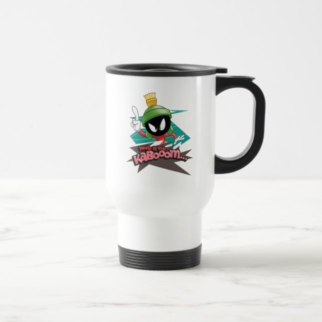 "Where is the Kabooom" MARVIN THE MARTIAN™ Points Travel Mug (Right)