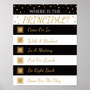 Where is the Principal Office Door Sign