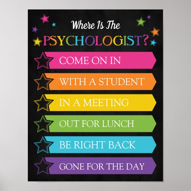 Where is the Psychologist Office Door Sign (Front)