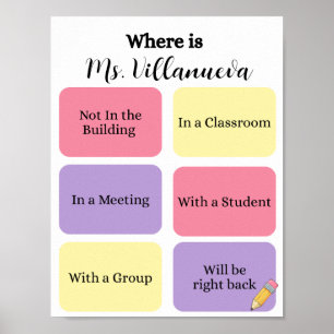 Where is the School Counsellor Door Poster