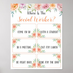 Where is the Social Worker Office Door Sign