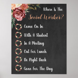 Where is the Social Worker Office Door Sign