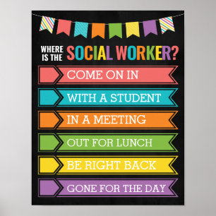 Where is the Social Worker Office Door Sign
