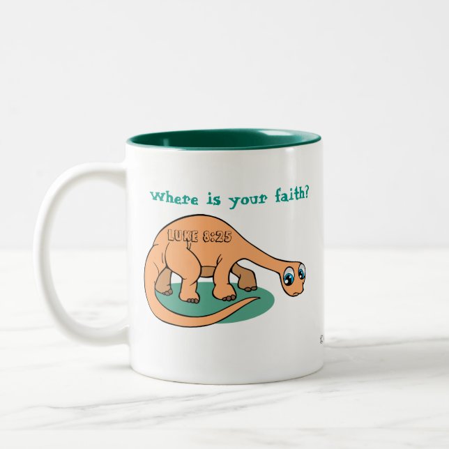 Where is your faith? Customise it Two-Tone Coffee Mug (Left)