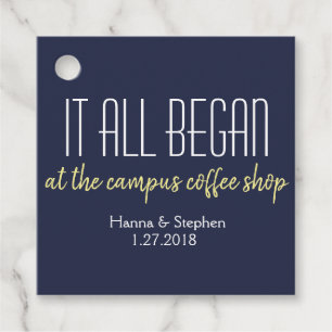 Where it All Began Love Story Favour Tags