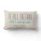 Where it All Began Mint Love Story Pillow
