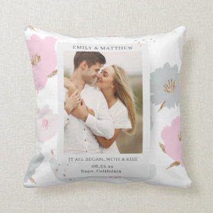 Where It All Began Romantic Couples Personalised Cushion