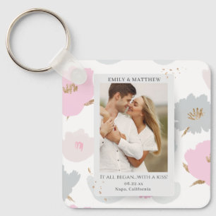 Where It All Began Romantic Couples Personalised Key Ring