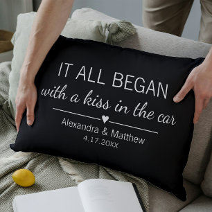 Where It All Began Romantic Personalised Elegant Decorative Cushion