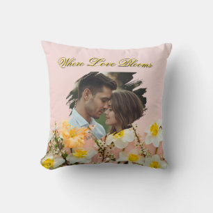 Where Love Blooms Pillow Spring Romance Throw