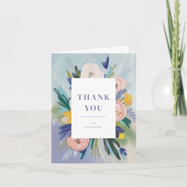 Where Love Grows Wedding Thank You Card (Front)