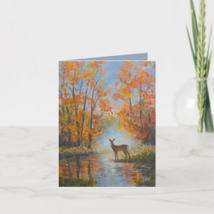 "Where Love Remains" hand painted Card