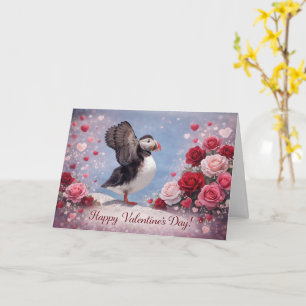 Where Love Takes Wing – Puffin Valentine’s Day Card