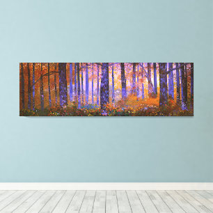 Where Magic Hides - Wide Woodland Landscape Canvas Print