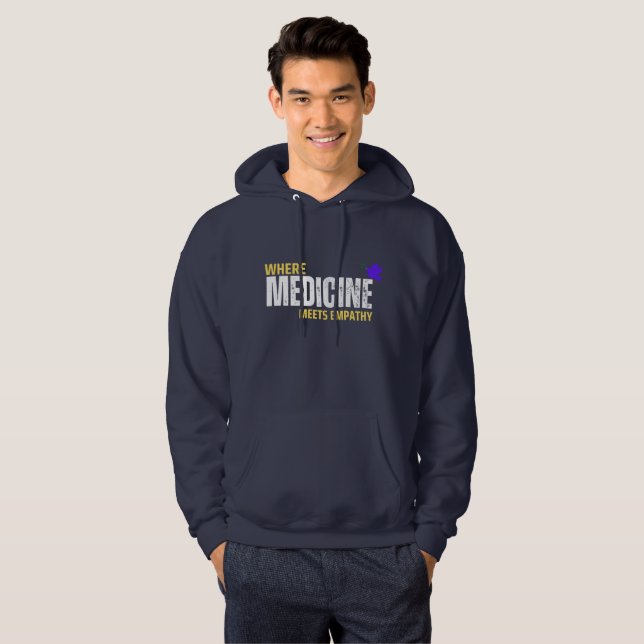 Where Medicine Meets Empathy Hoodie (Front Full)